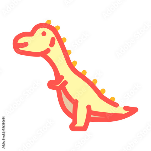 carnotaurus dinosaur animal color icon vector. carnotaurus dinosaur animal sign. isolated symbol illustration
