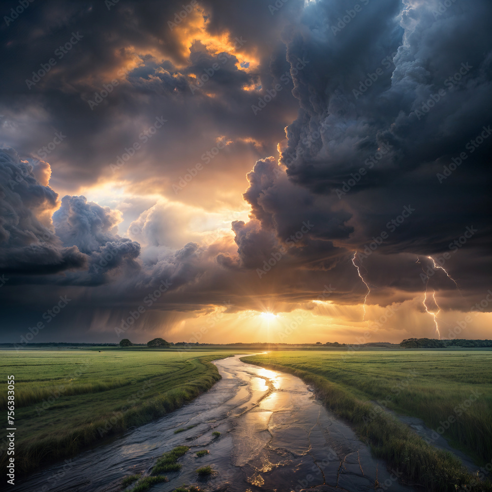 Horizon's Canvas: Capturing Nature's Drama in Sky and Storm