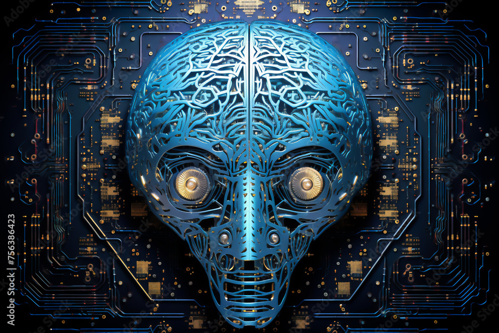 Printed circuit brain emulating cognitive functions through an ...