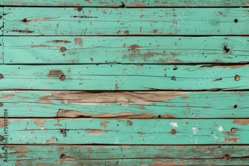 Wallpaper Mural weathered teal wooden background texture Torontodigital.ca