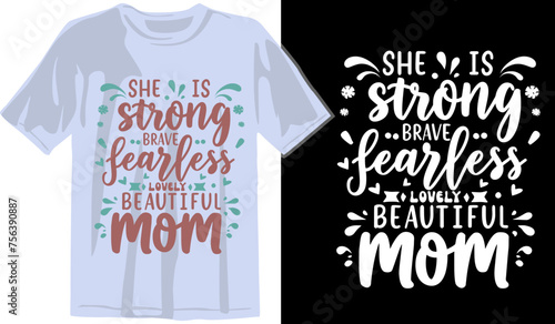 Mom Mama Mother’s Day SVG PNG Typography illustration Crafts and T-shirt Design