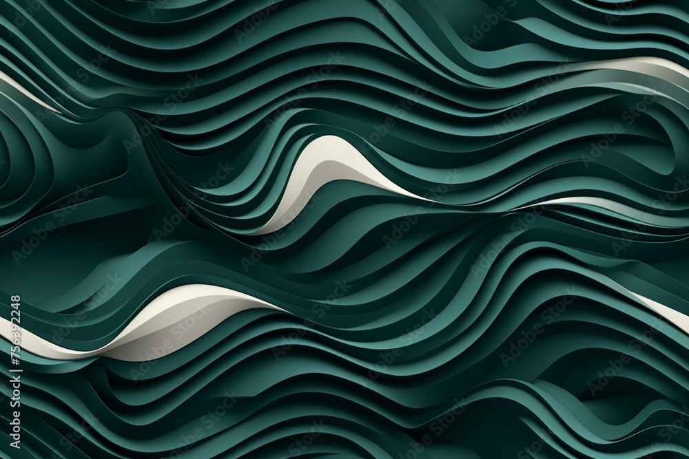 Fototapeta premium Abstract papercut style design for background for placards, poster, banner, invitation, covers and other, modern style