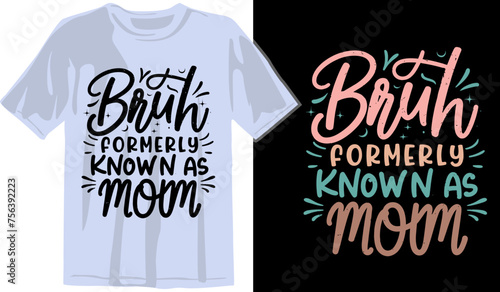Mom Mama Mother’s Day SVG PNG Typography illustration Crafts and T-shirt Design