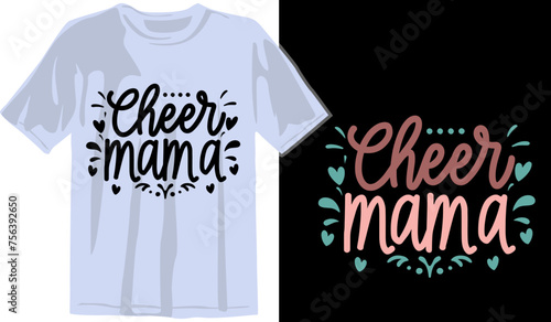 Mom Mama Mother’s Day SVG PNG Typography illustration Crafts and T-shirt Design