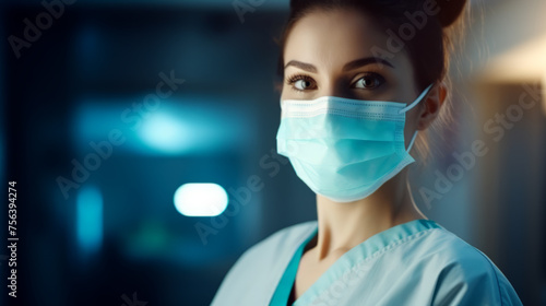 Female Healthcare Professional in Scrubs