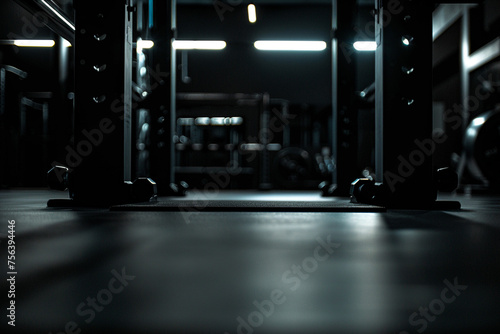 gym photography focus mode minimalistic