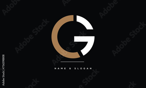CG, GC, C, G, Abstract Letters Logo monogram