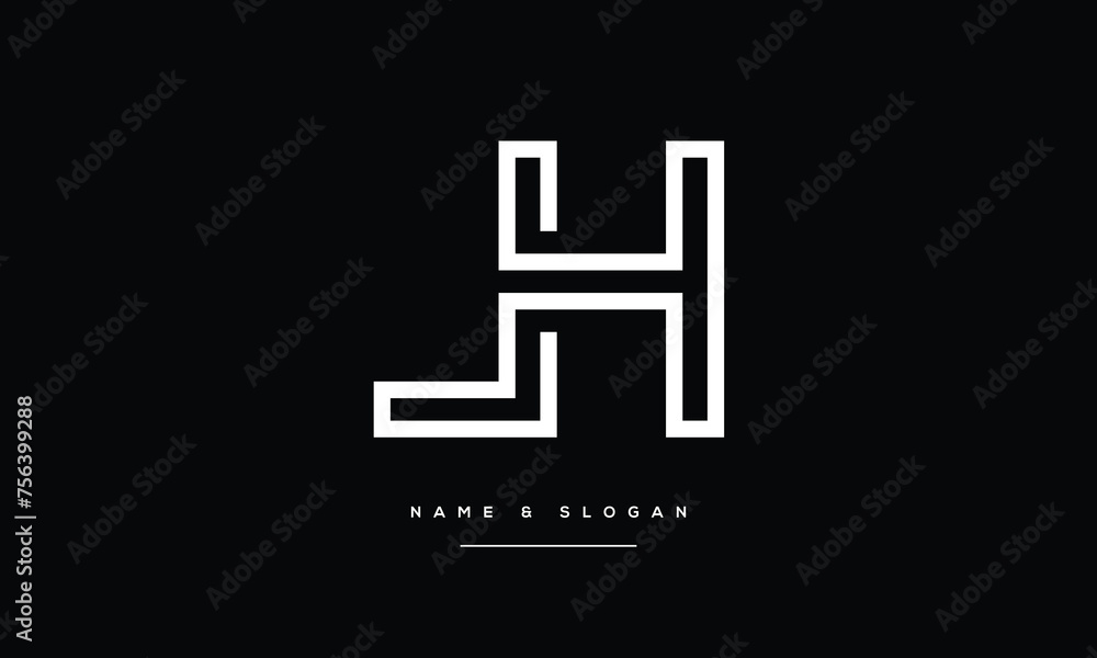Alphabets Letters LH, HL ,Initials Logo Monogram Alphabets Letters LH, HL ,Initials Logo Monogram