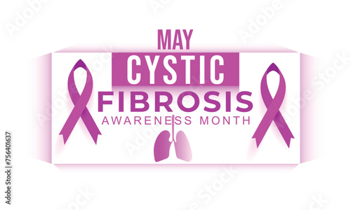 Cystic fibrosis awareness month. background, banner, card, poster, template. Vector illustration.