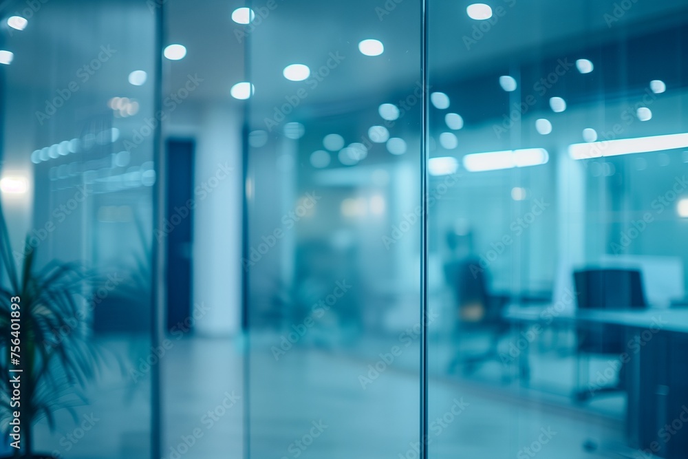 Image of a transparent office with light shining through Image of a transparent office with light shining through