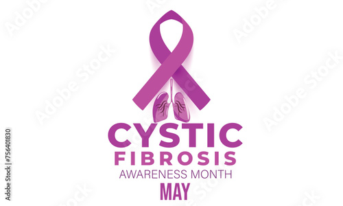 Cystic fibrosis awareness month. background, banner, card, poster, template. Vector illustration.