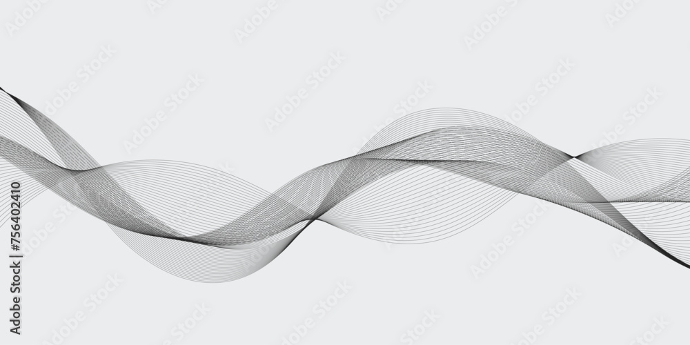 Abstract vector background with wavy lines. EPS10