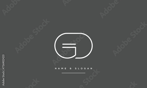 Alphabets Letters GD, DG, Initials Logo Monogram photo