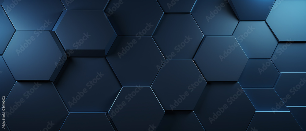 Hexagonal dark blue navy abstract background. Hexagonal dark blue navy abstract background.