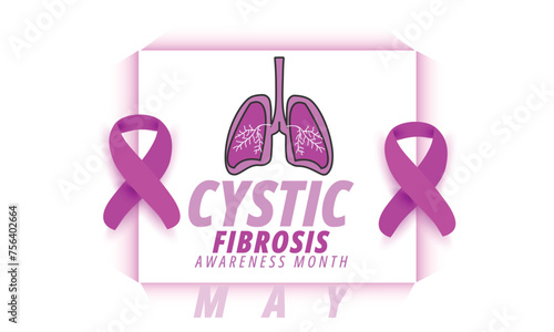 Cystic fibrosis awareness month. background, banner, card, poster, template. Vector illustration.