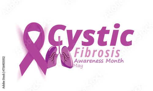 Cystic fibrosis awareness month. background, banner, card, poster, template. Vector illustration.
