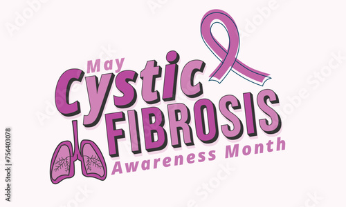 Cystic fibrosis awareness month. background, banner, card, poster, template. Vector illustration.