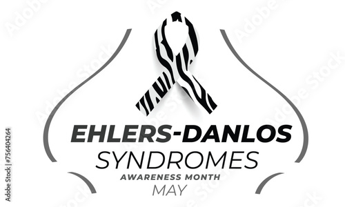 Ehlers Danlos Syndromes Awareness Month. background, banner, card, poster, template. Vector illustration. photo