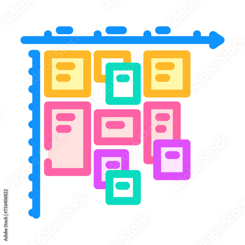 timeboxing time management color icon vector. timeboxing time management sign. isolated symbol illustration