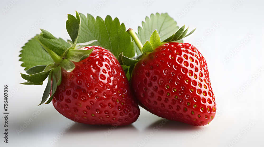 strawberry on a white background strawberry on a white background