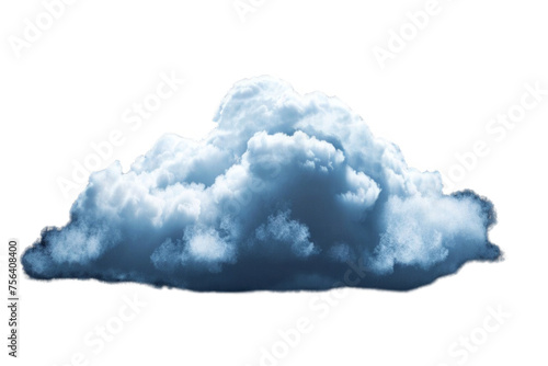 single bright cloud in a detailed illustration isolated on a transparent background cloud png
