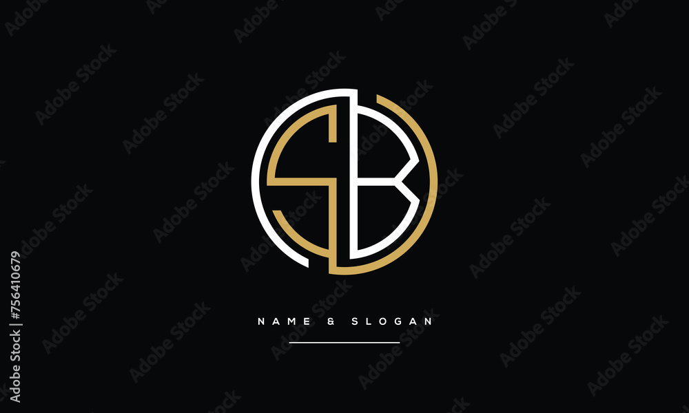 SB, BS, S, B, Abstract Letters Logo Monogram SB, BS, S, B, Abstract Letters Logo Monogram