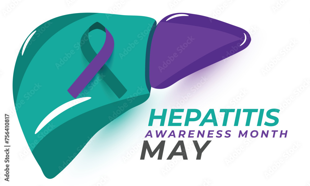 Hepatitis awareness month. background, banner, card, poster, template. Vector illustration. Hepatitis awareness month. background, banner, card, poster, template. Vector illustration.