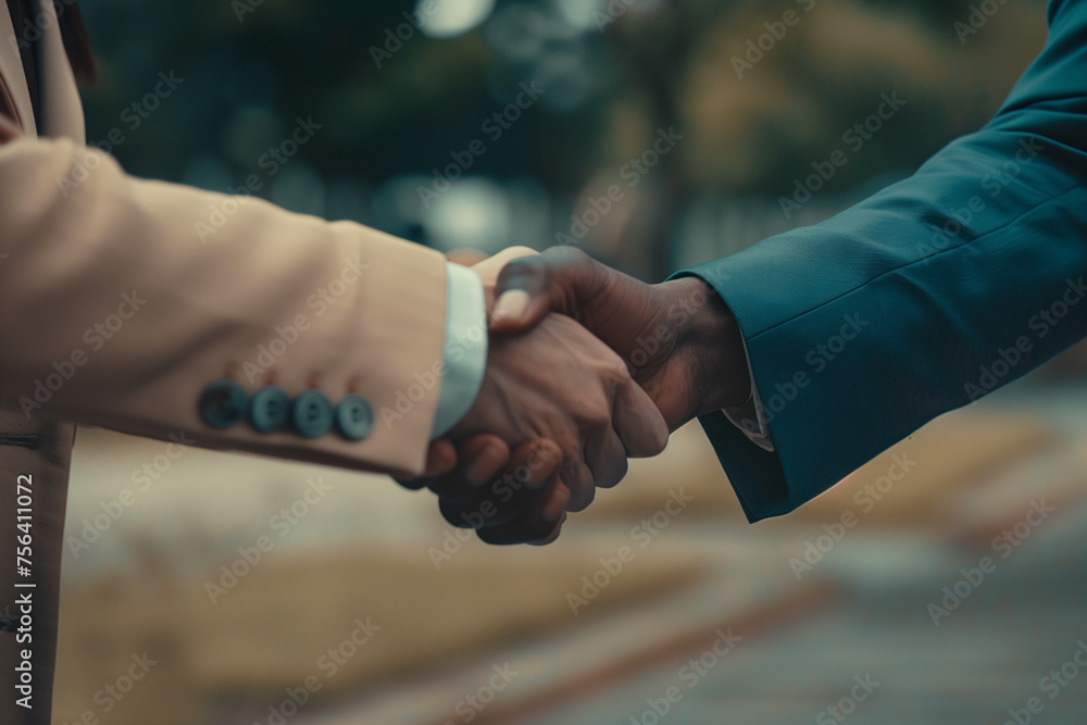 couple of businesspeople shaking hands couple of businesspeople shaking hands