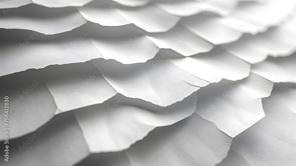 Obraz premium The texture of the white paper is crumpled. Background for various purposes. Crumpled White Paper Texture