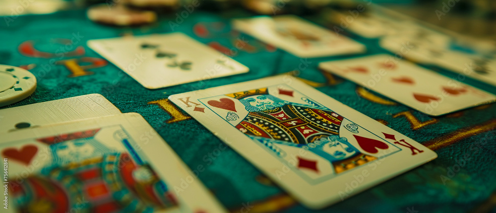 Poker cards close and personal Poker cards close and personal