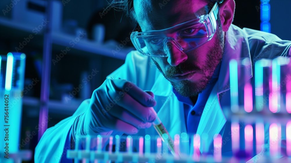 scientist working in laboratory scientist working in laboratory