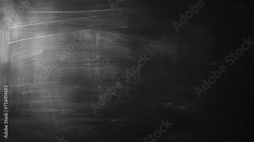 Black and White Photo of a Blackboard