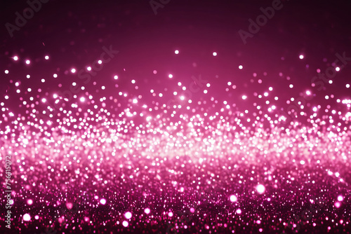 Bokeh Blurred Background of a Confetti in pink Colors. Festive Backdrop for Celebrations