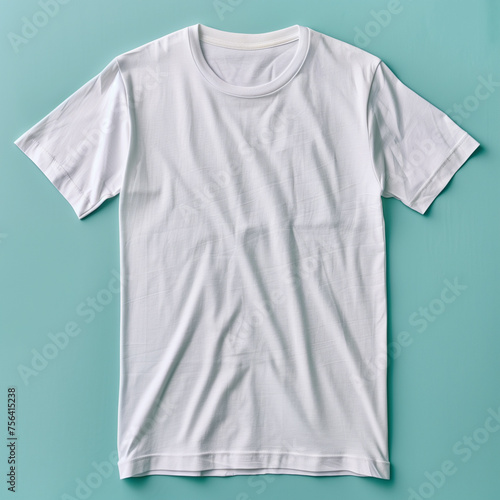 t shirt mockup on blue background