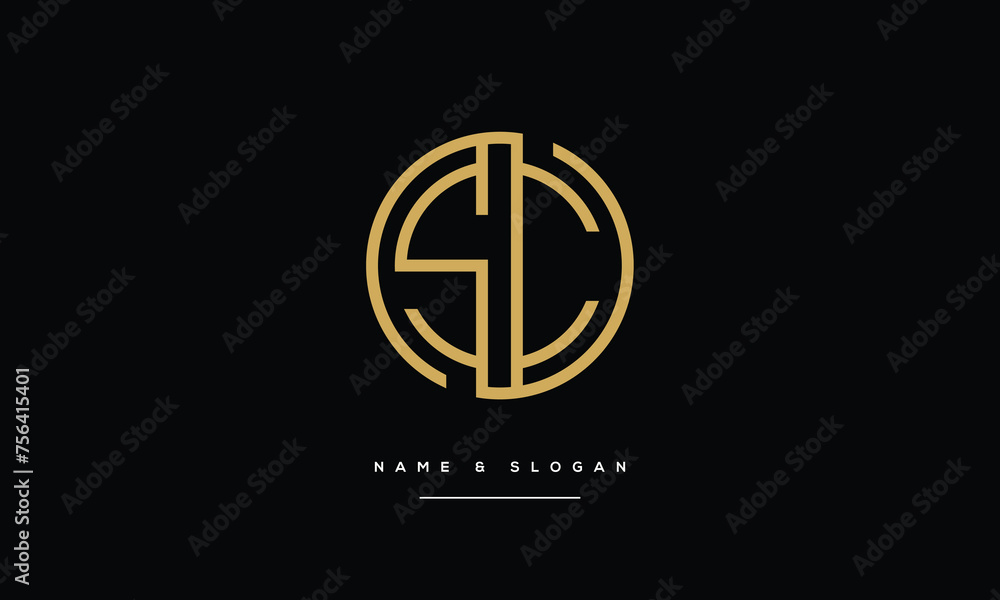 SC, CS, S, C, Abstract Letters Logo Monogram SC, CS, S, C, Abstract Letters Logo Monogram