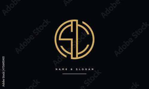 SC, CS, S, C, Abstract Letters Logo Monogram