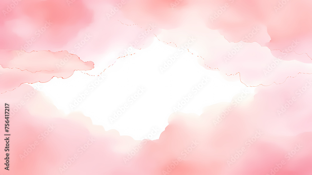 Abstract watercolor background with watercolor splashes around the edges and space for text
