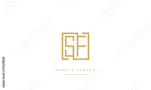SF, FS, S, F, Abstract Letters Logo Monogram