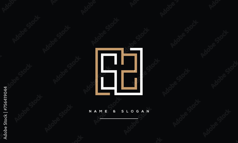 S, SS, Abstract Letters Logo Monogram S, SS, Abstract Letters Logo Monogram