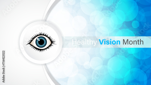 Healthy vision month vector design