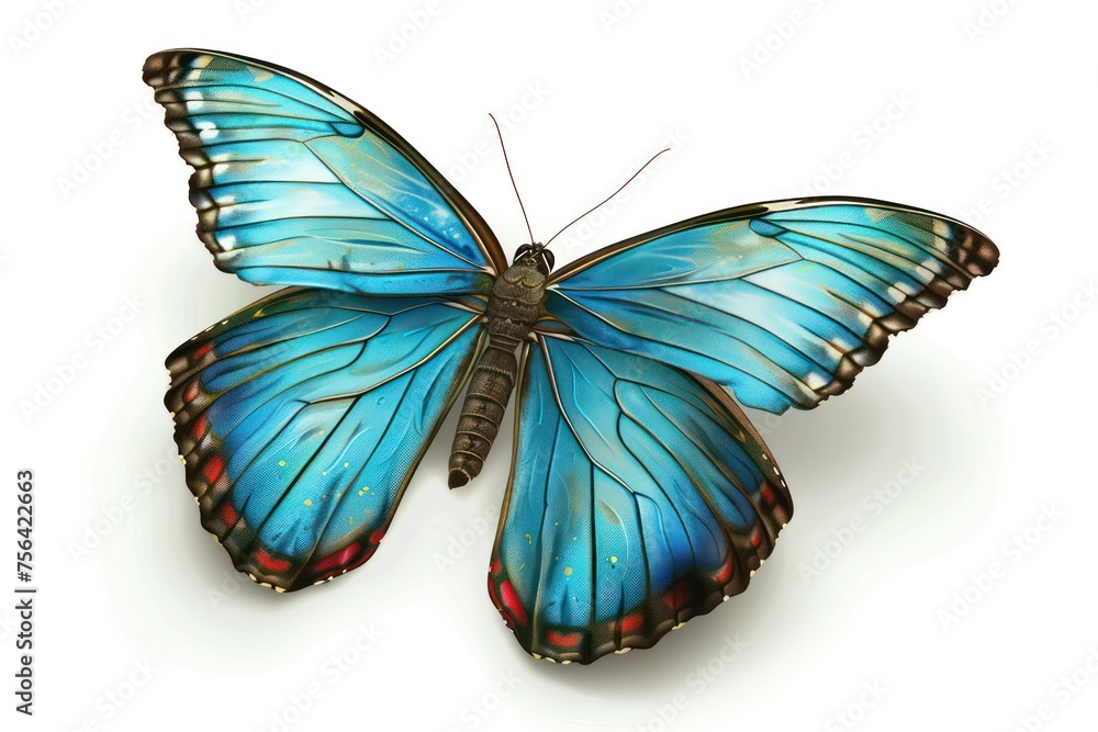 colorful butterfly on a white background colorful butterfly on a white background