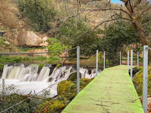 Trilho dos Gaios. Walkways along the Cavalos River in Tabua, Coimbra, Portugal photo