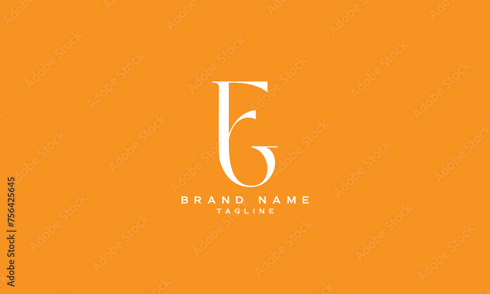 EG, GE, FG, GF, Abstract initial monogram letter alphabet logo design EG, GE, FG, GF, Abstract initial monogram letter alphabet logo design