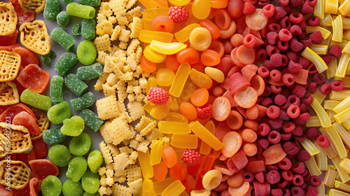 Smooth to Crunchy: Exploring the Diverse Textures of Snacks in the Snack Aisle photo