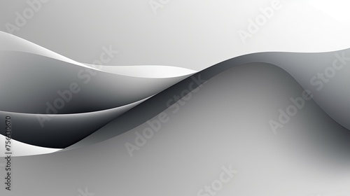Gray and White Background With Wavy Lines