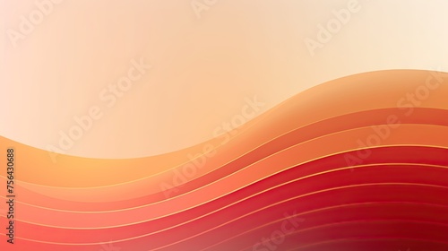 Red and Yellow Background With Wavy Lines