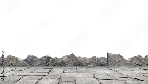 pavement isolated on transparent background cutout