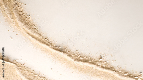  砂浜みたいなテクスチャのシンプルなベージュ色をした背景イラスト　コピースペース photo