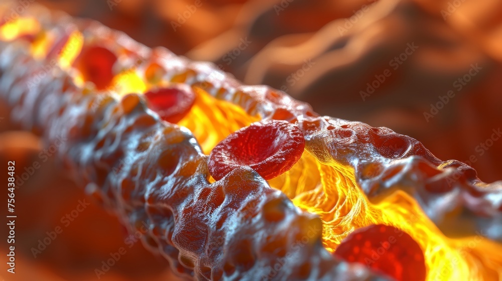 Clogged arteries. Atherosclerosis is a heart disease in which plaque