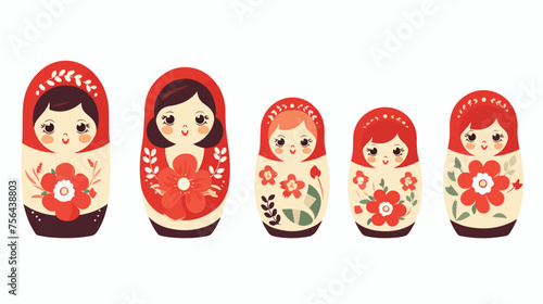 A set of nesting dolls revealing smaller and smalle